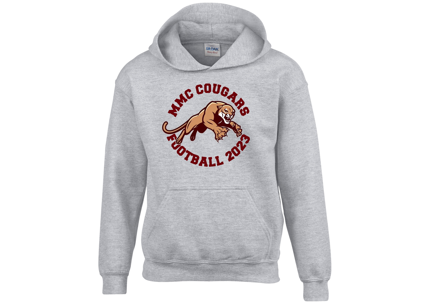 COUGARS GREY HOODIE 2